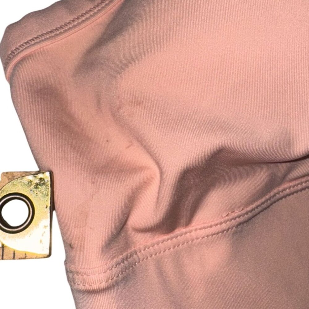 Nike Dri-Fit Womens Sports Bra Medium Pink & Green  Stretchy Activewear - Picture 4 of 12